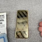 Colibri Vintage Gold Tone Slim Lighter with Box