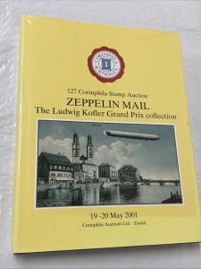 C1122 ZEPPELIN MAIL 127 CORINPHILA STAMP AUCTION 19 - 20 MAY 2001  ZURICH