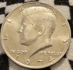 1974 50C Kennedy Half Dollar, No Mint Mark, Excellent  Condition 