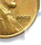 1955 Doubled Die Obverse Lincoln Cent 1C DDO - PCGS Uncirculated Detail (UNC MS)