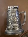 Colibri Horse Head Stein Table Lighter Pewter Finish Japan