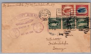 1928 USA Graf Zeppelin LZ 127 FFC First Flight Cover to Friedrichshafen Germany
