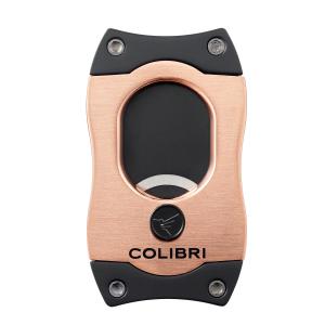 Used Colibri S-Cut Cigar Cutter Black and Rose Gold - Final Sale