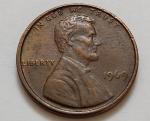1969 Lincoln Memorial Penny TONER Floating Roof NO FG     (X54)