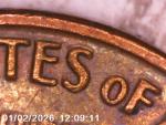 1969 Lincoln Memorial Penny TONER Floating Roof NO FG     (X54)