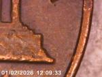 1969 Lincoln Memorial Penny TONER Floating Roof NO FG     (X54)