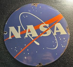NASA Vintage Space Shuttle Enamel Wall Art