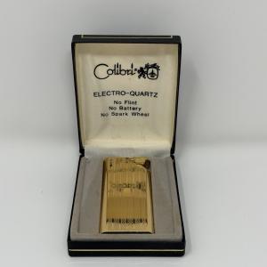 Colibri Electro-Quartz Gold Tone Butane Lighter