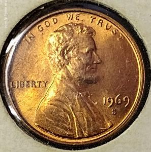 1969-S Lincoln Memorial Penny DDO Error
