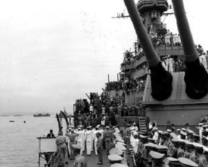 USS Missouri Japan Signing Surrender WWII Photo 8"x10