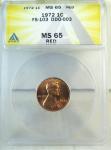 1972 Lincoln Cent ANACS MS65RED DDO FS 103