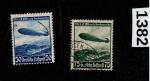 C57 & C58 Zeppelin Hindenburg Stamp Set 1936