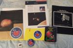 NASA Mars Observer Mission Collectibles: Booklets, Pins, Decal