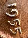 1955-P Lincoln Wheat Penny with Errors