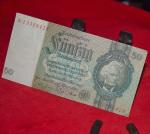 1933 Germany 50 Mark Banknote WWII Memorabilia
