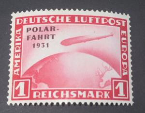 Germany Zeppelin Stamp C40 Polar Flight 1931