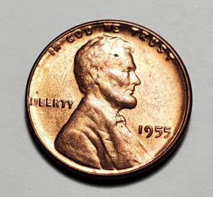 1955 P Lincoln Wheat Penny Double Die Collectible
