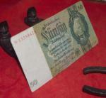 1933 Germany 50 Mark Banknote WWII Memorabilia