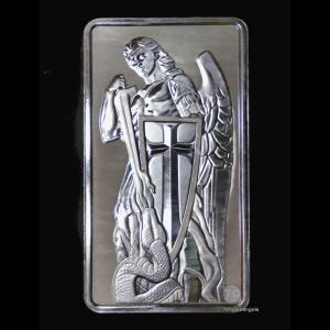 Archangel Michael Silver Bullion Bar 10 oz