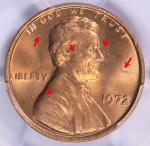 1972 Lincoln Memorial Cent PCGS DDO FS-105 MS66