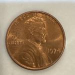 1974 Lincoln Penny Without Mint Mark