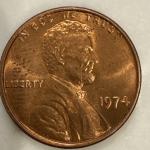 1974 Lincoln Penny Without Mint Mark