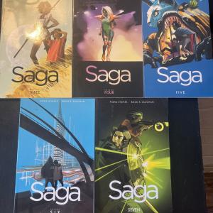 Bulk Lot of 5 SAGA Comics Vol 3-7