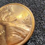 1969-S Lincoln Memorial Cent - Double Die Mint