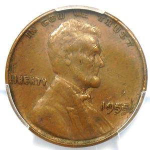 1955 Doubled Die Lincoln Cent Penny DDO FS-101