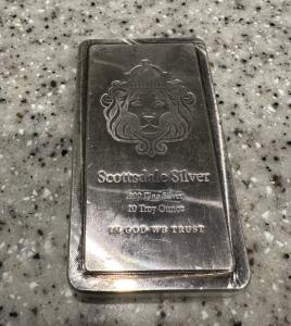 10 oz Scottsdale Stacker Silver Bar .999