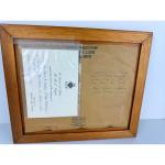 H.M.S. Eagle WWII Royal Navy Framed Invitation
