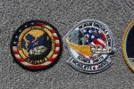 Astronaut Autograph with Four Shuttle Mission Patches