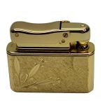 Colibri Gold Tone Pocket Lighter with Engraved Design