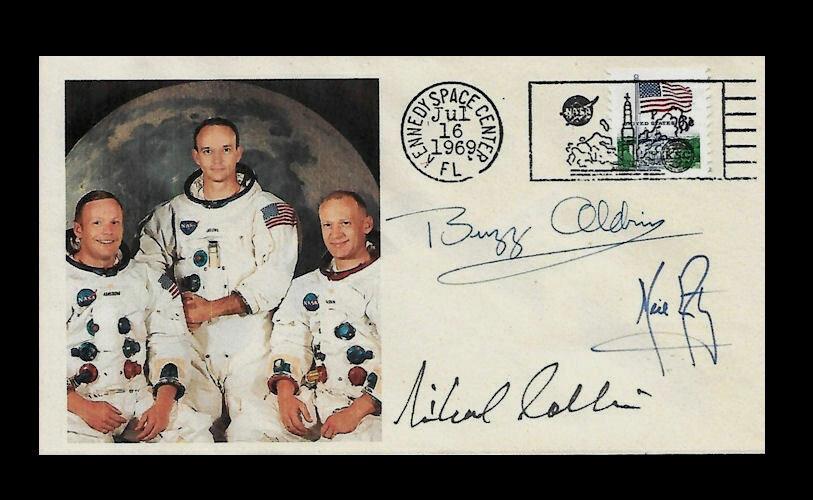 Apollo 11 Crew Collector Envelope with Stamp
