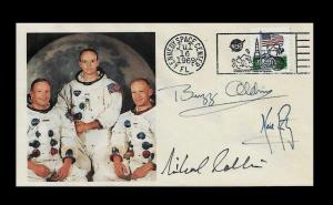 Apollo 11 Crew Collector Envelope with Stamp