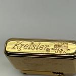 Colibri Gold Tone Pocket Lighter with Engraved Design