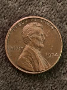 1974 No Mint Mark Penny - Unique Find!