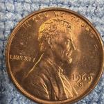 1969-S Double Die Error Lincoln Memorial Cent