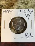 1943 P Lincoln Steel Wheat Cent - Rare Coin
