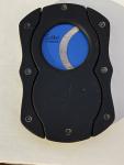Colibri Double Blade Guillotine Cigar Cutter - Black & Blue