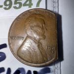 1955 Double Die Penny & Clipped Wheat Coin