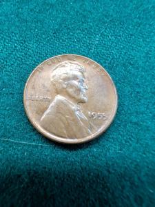 1955 Lincoln Wheat Penny Double Die "Poorman