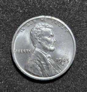 1943 Steel Wheat Penny Gem Mint Collectible