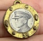 Dwight D. Eisenhower WWII Brass Pendant 1”
