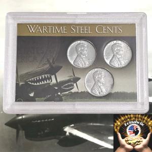 1943 Lincoln Steel Wheat Cent Penny Set