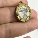Dwight D. Eisenhower WWII Brass Pendant 1”