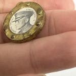 Dwight D. Eisenhower WWII Brass Pendant 1”