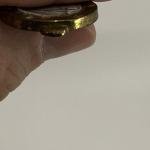 Dwight D. Eisenhower WWII Brass Pendant 1”