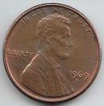 1969 D Lincoln Memorial Penny Doubled Die Error