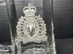RCMP Vintage Glass Beer Mug with Pewter Crest